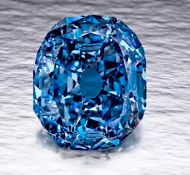 Blue rough diamond