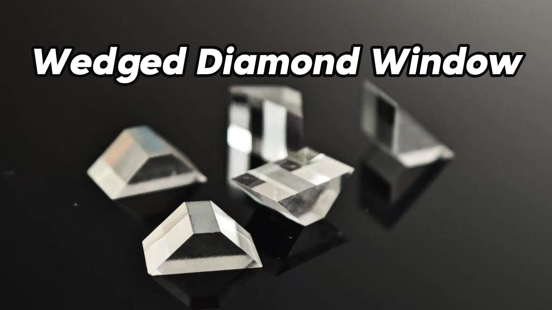 Wedged Diamond Window | CVD Diamond Optical Prism for Lasers & Spectroscopy