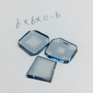 HPHT Boron-Doped diamond(BDD) MCD Single Crystal Diamond Plate Blue Diamond for Semiconductor 2PT 3PT Conductive diamond