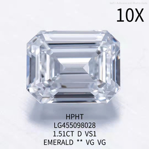 1.51 ct D VS1 VG EMERALD HPHT diamond