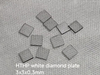 HPHT IIA type colorless white diamond plate lab grown diamond plate 111 110 100 orientation square round shape low stress 