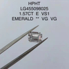 1.57 ct E VS1 VG Emerald cut HPHT diamond