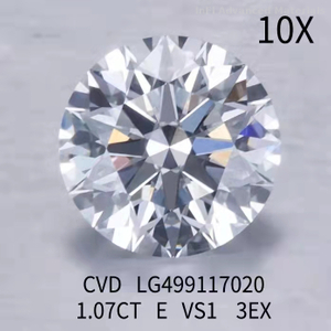 1.07 ct E VS1 3EX CVD diamond