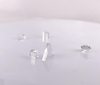 cube cvd diamond optical prism with low nitrogen 1-10ppm 6 side polished 2*2*2