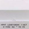 1.1 ct D VVS2 VG Princess cut HPHT diamond